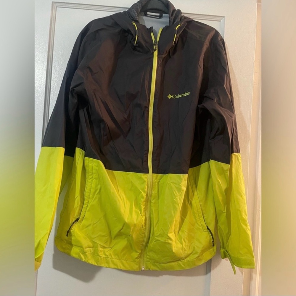 Men’s Columbia Black and Lime Jacket